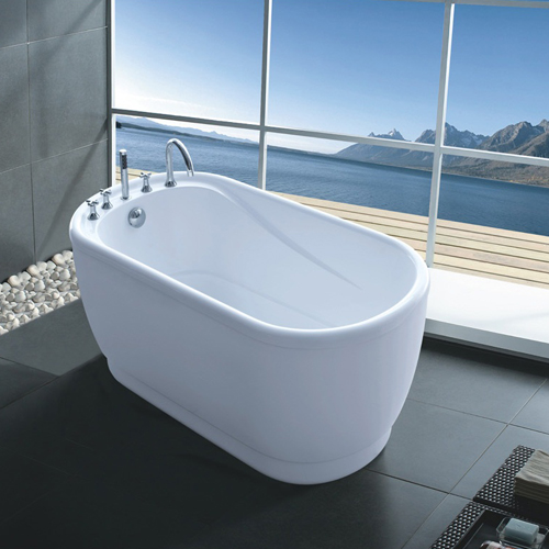 伊嘉利卫浴长椭圆形亚克力欧式风格浴缸WLS-878
