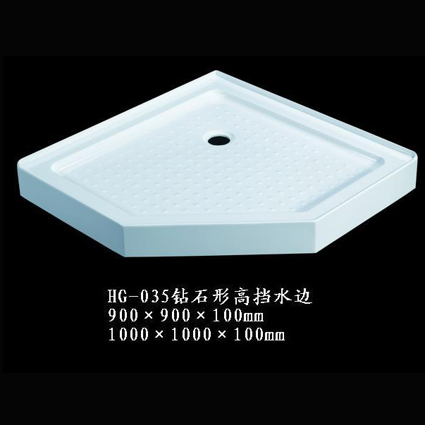 淋浴房钻石形高挡水边